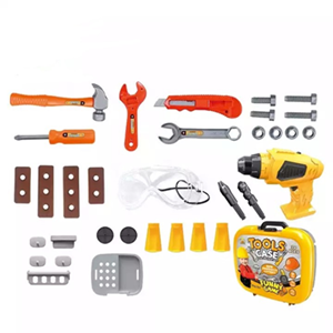 ست جعبه ابزار کارگاهی 4 در 1 کیفی کودک Tools Case 4 in 1-اسباب بازی مشاغل